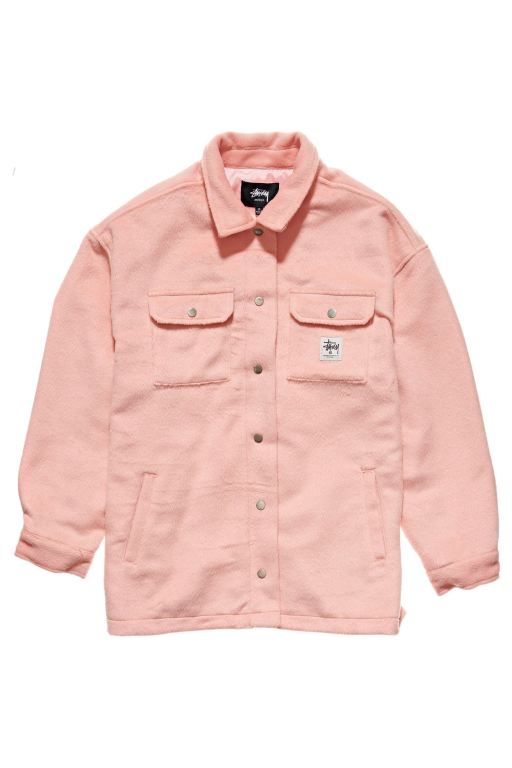 Stussy Womens Fields Worker Jackets Pink - EUQCF9127